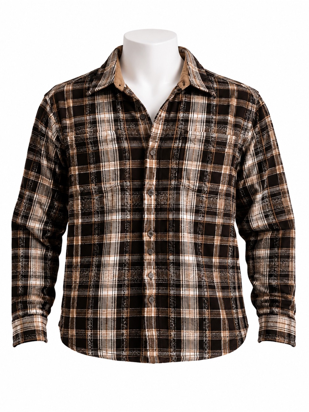 Size XXL Roots Men’s Vintage 100% Cotton Button Down Flannel Plaid Shirt